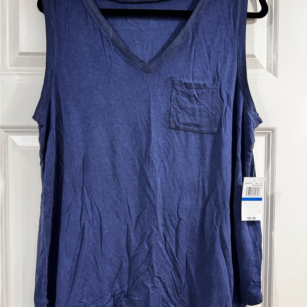 NWT Women's Blue V-Neck Top